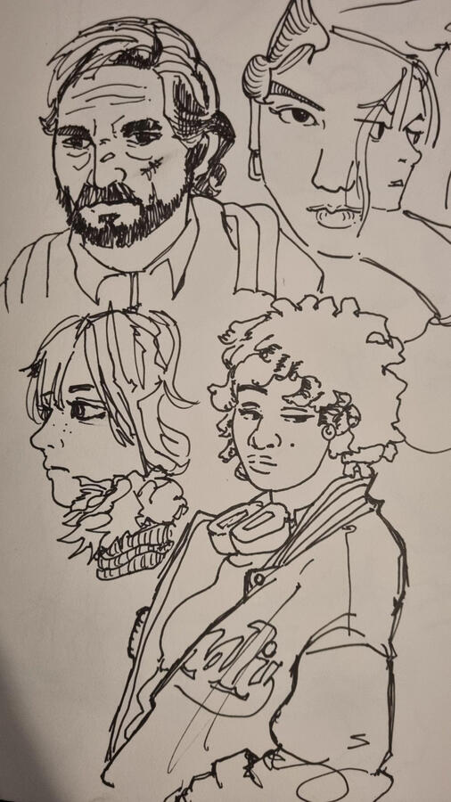 Sketch Page, Fineliner on Paper