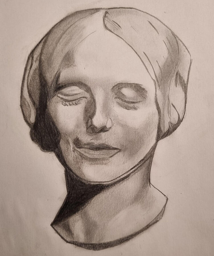 Bargue Head, Pencil on Paper